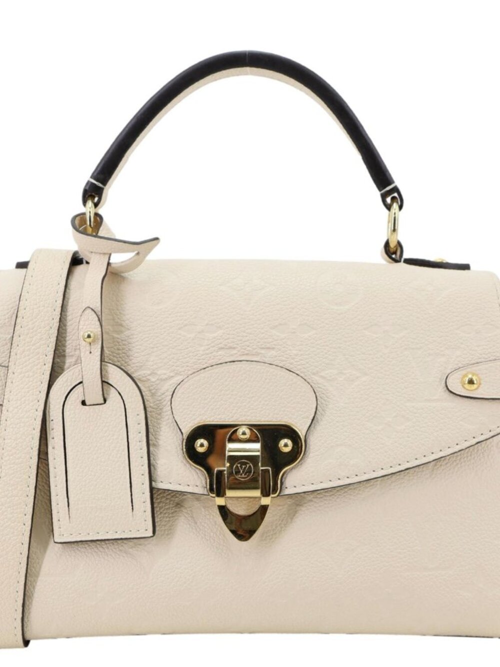 Louis Vuitton  Georges BB Monogram Empreinte Leather Shoulder Bag Neutral